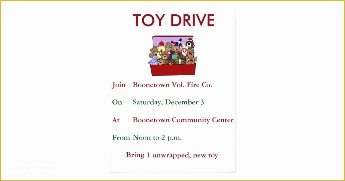 Toy Drive Flyer Template Free Of toy Drive Template Flyer