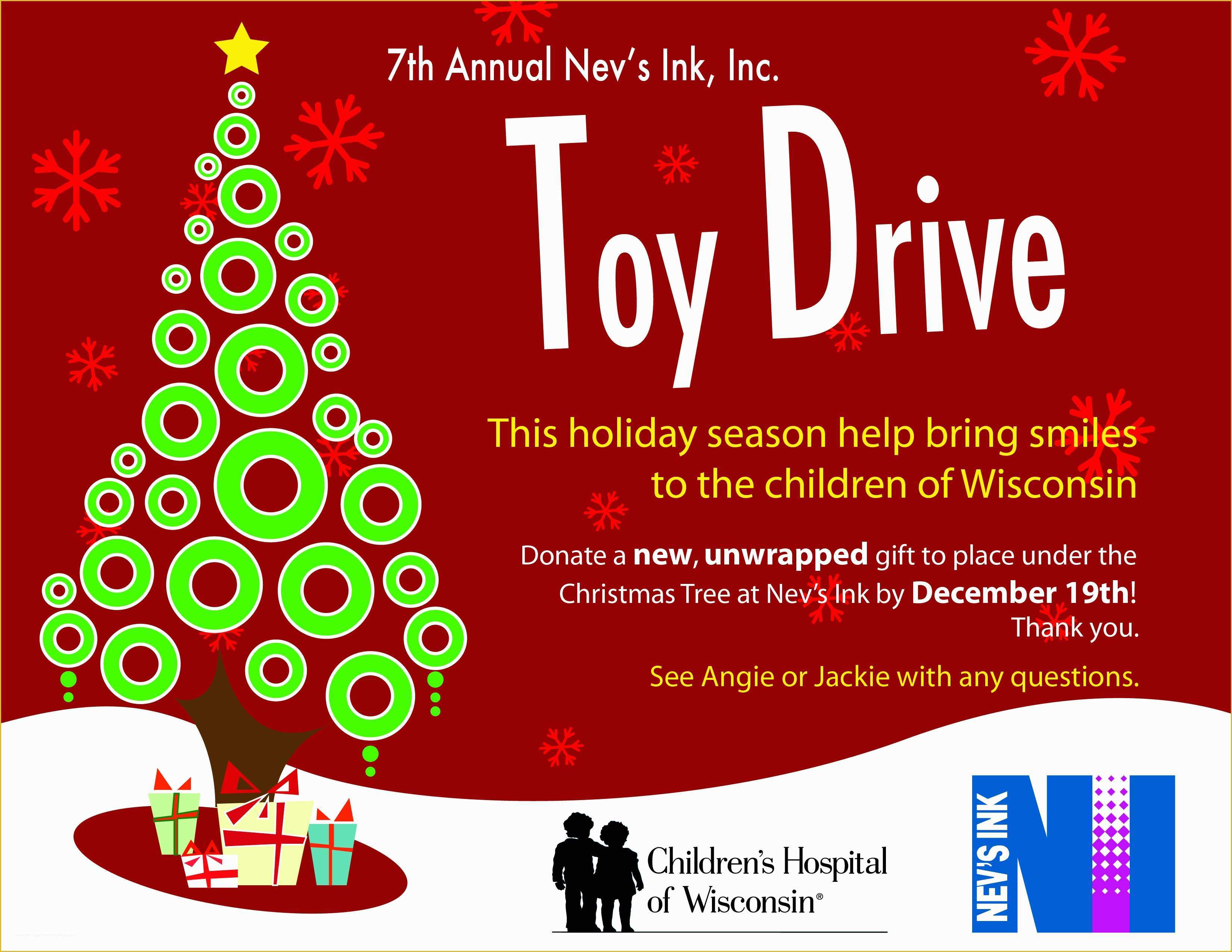 Toy Drive Flyer Template Free Of Uncategorized