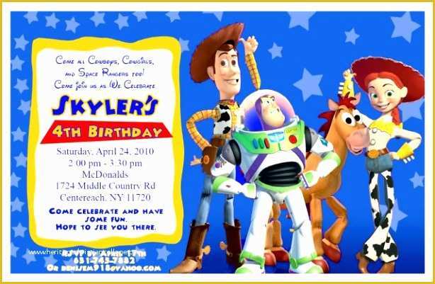 Toy Story Invitation Template Free Download Of 7 toy Story Invitations Template Free Erpio