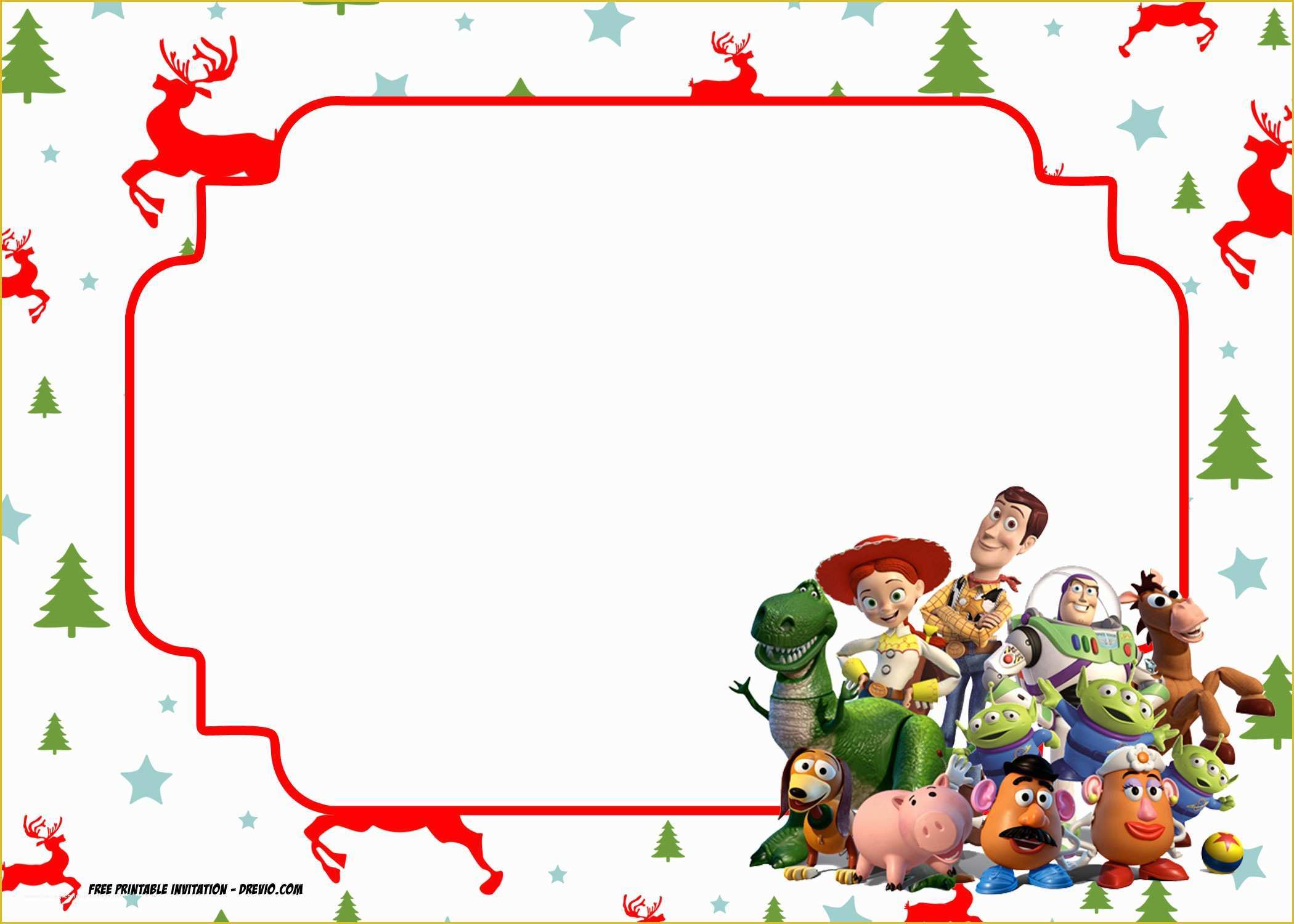 Toy Story Invitation Template Free Download Of Free Printable Christmas Invitation Template – All
