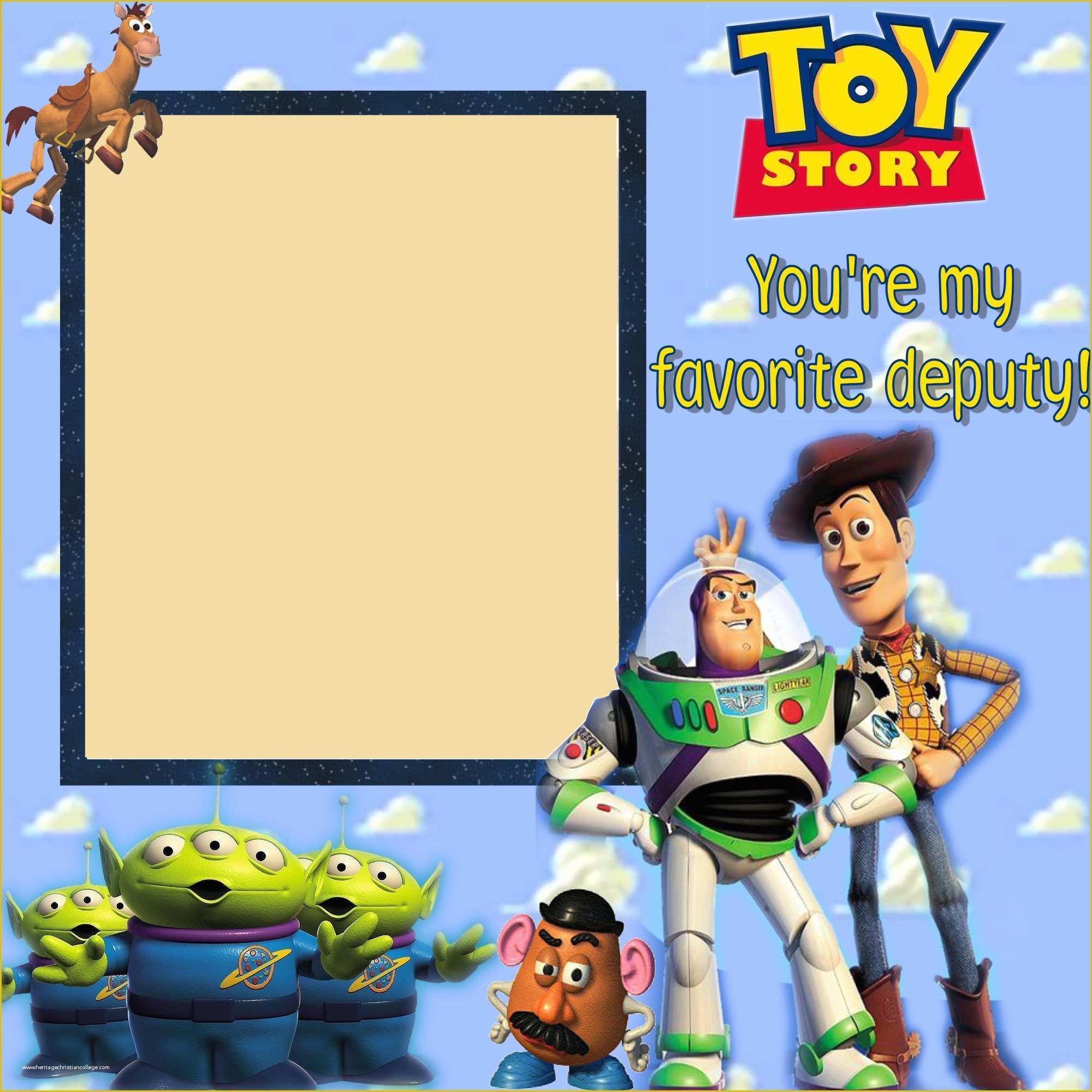 Toy Story Invitation Template Free Download Of toy Story