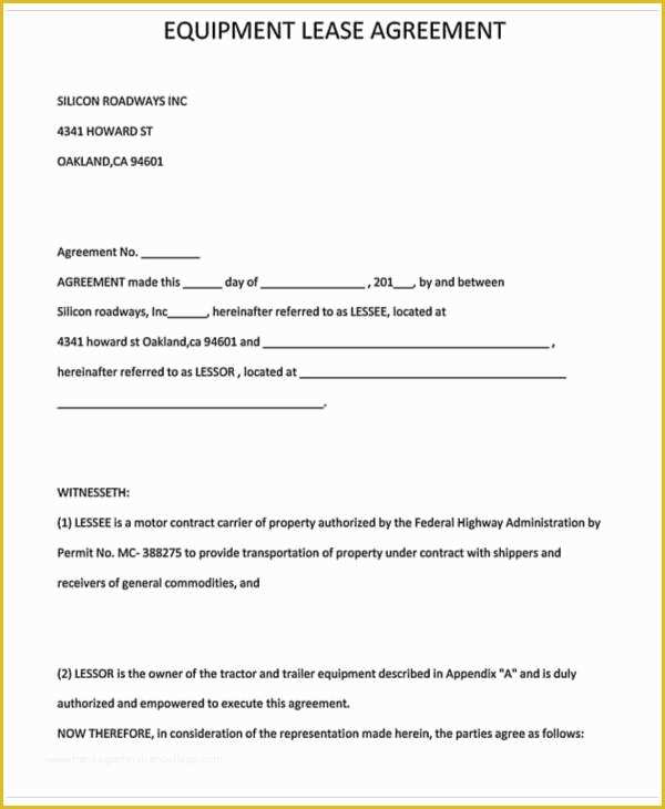Trailer Lease Agreement Template Free Of 30 Lease Agreement Samples Word Google Docs Apple Pages