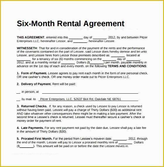 Trailer Lease Agreement Template Free Of 7 Trailer Rental Agreement Template Jwphj