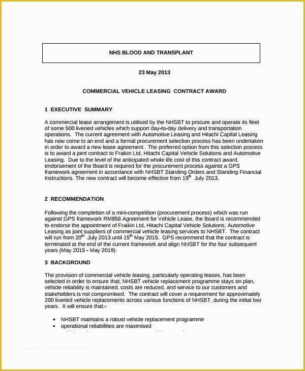 Trailer Lease Agreement Template Free Of 9 Sample Mercial Truck Lease Agreements – Pdf Word
