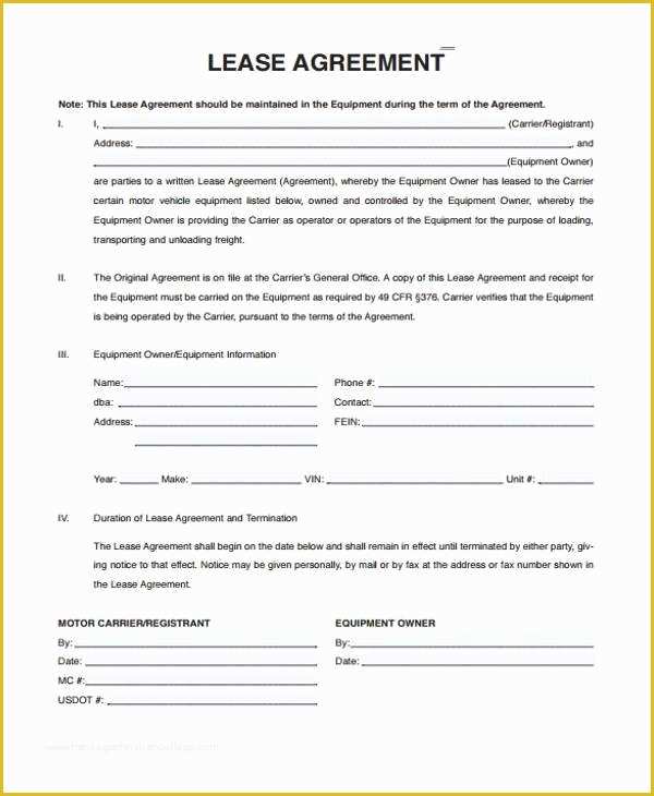 Trailer Lease Agreement Template Free Of Mercial Trailer Rental Agreement Semi Trailer Leasing