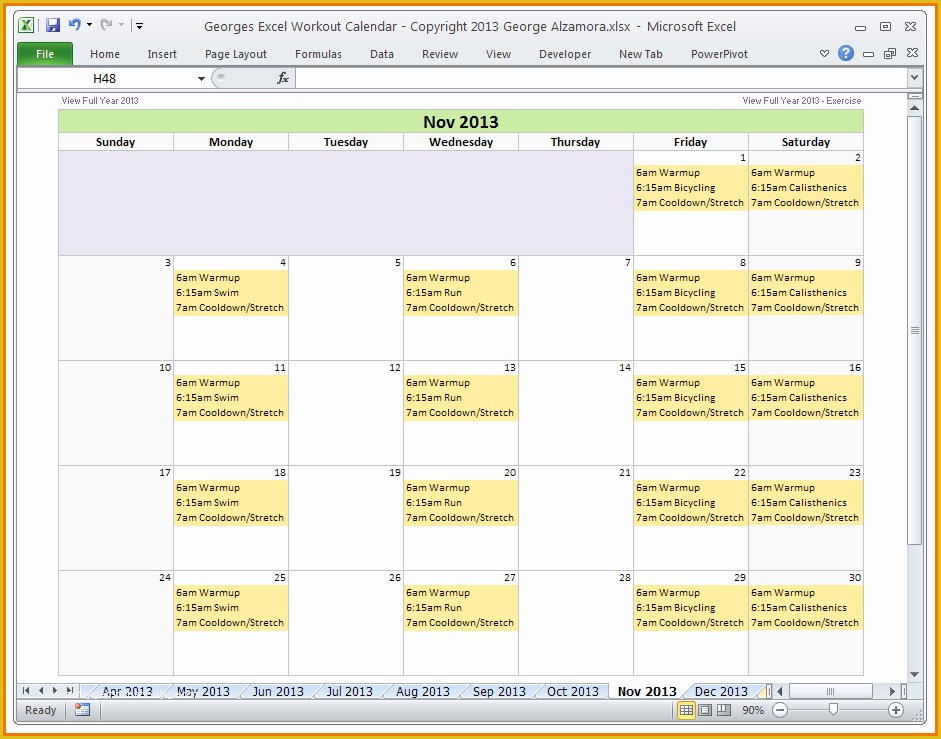 Training Plan Template Excel Free Of Excel Template Workout Plan – Eoua Blog