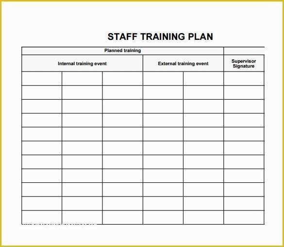 Training Plan Template Excel Free Of Training Plan Template 20 Download Free Documents In