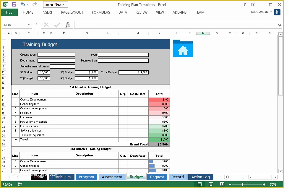 Training Plan Template Excel Free Of Training Plan Template – 20 Page Word & 14 Excel forms