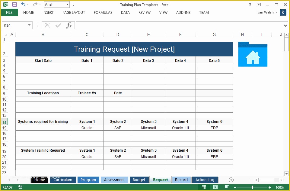 Training Plan Template Excel Free Of Training Plan Template – 20 Page Word & 14 Excel forms