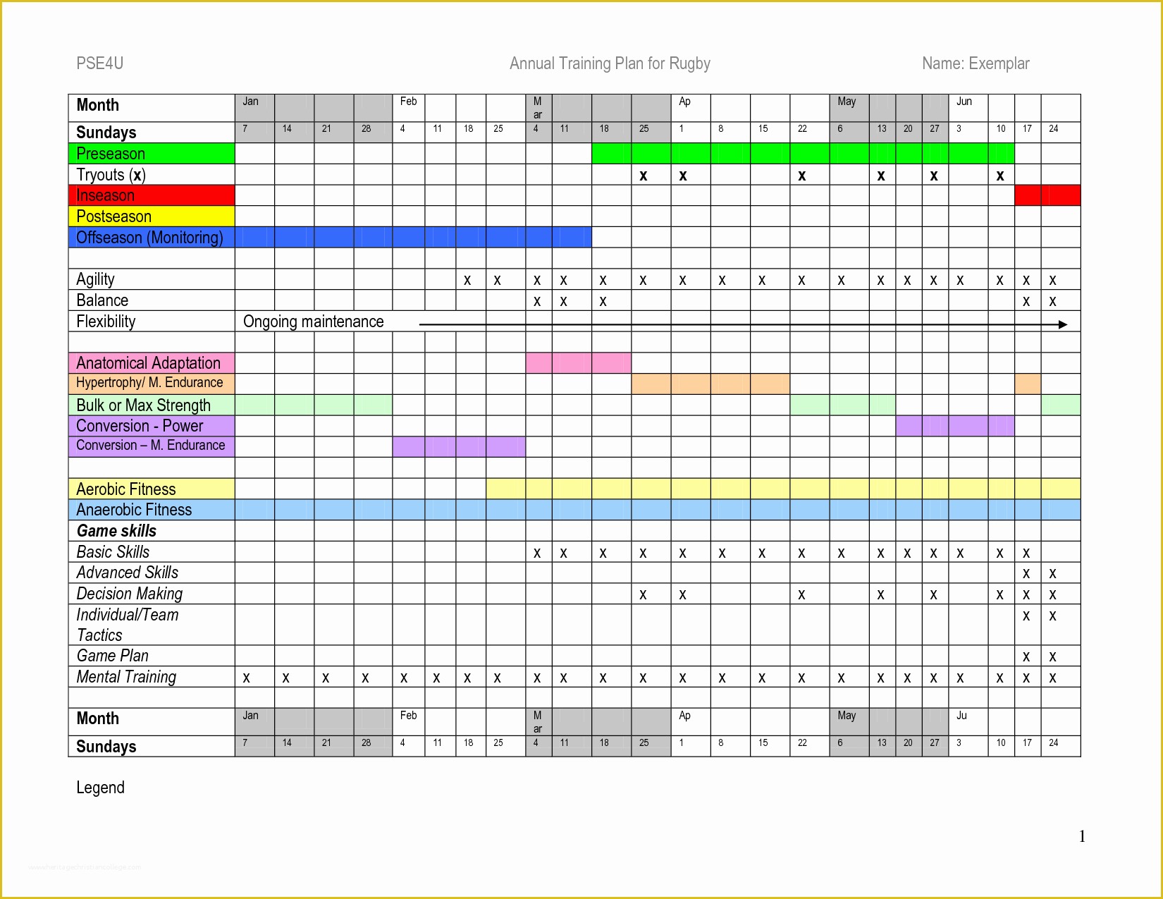 45 Training Plan Template Excel Free