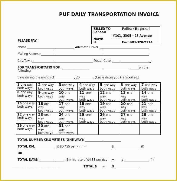 Transportation Invoice Template Free Of Freight Invoice Sample – thedailyrover