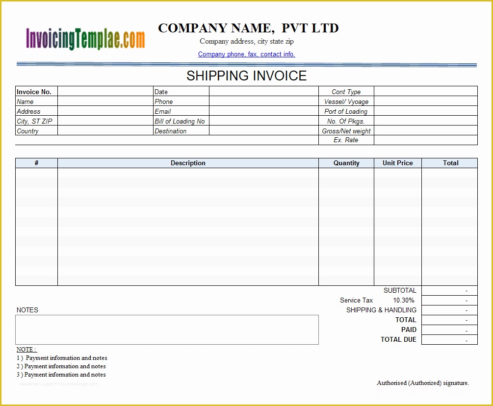 Transportation Invoice Template Free Of Transportation Invoice