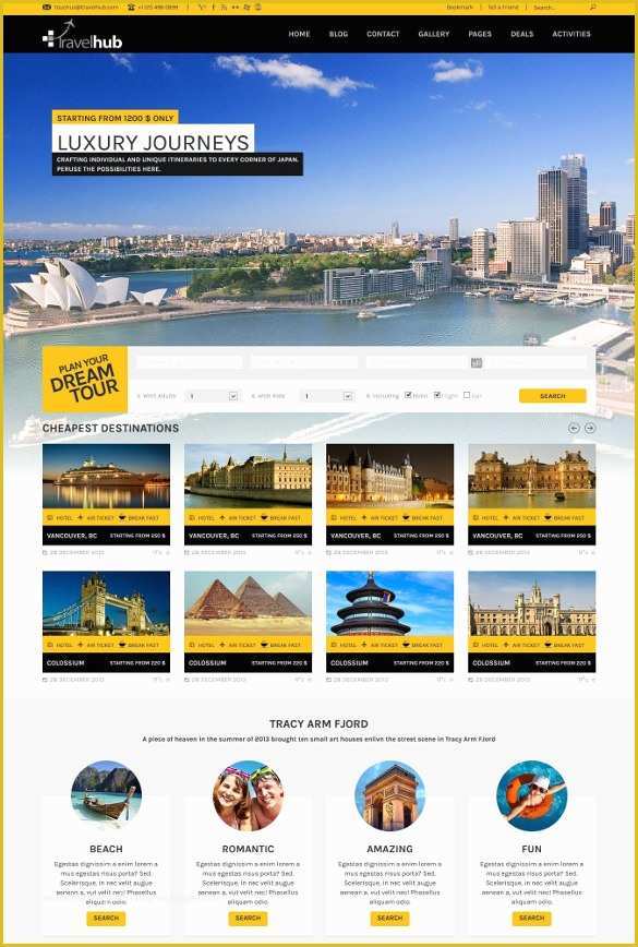 Travel Booking Website Templates Free Download Of 33 Travel tourism Blogger themes &amp; Templates