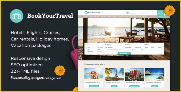 Travel Booking Website Templates Free Download Of Book Your Travel Line Booking HTML Template by