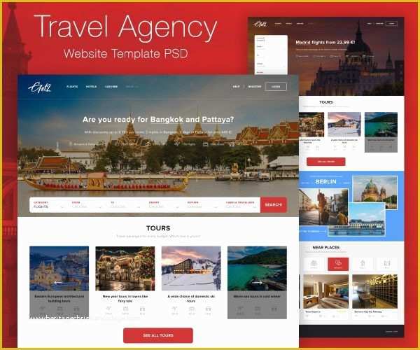 Travel Booking Website Templates Free Download Of Free Psd Files Shop Resources & Templates Download Psd