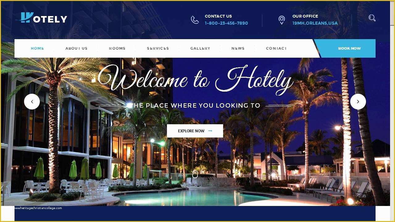 Travel Booking Website Templates Free Download Of Hotely Hotel Booking & Travel HTML Template Site