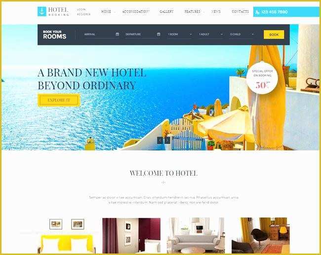 Travel Booking Website Templates Free Download Of Royal Hotel Rooms Booking Website Template Ease Line