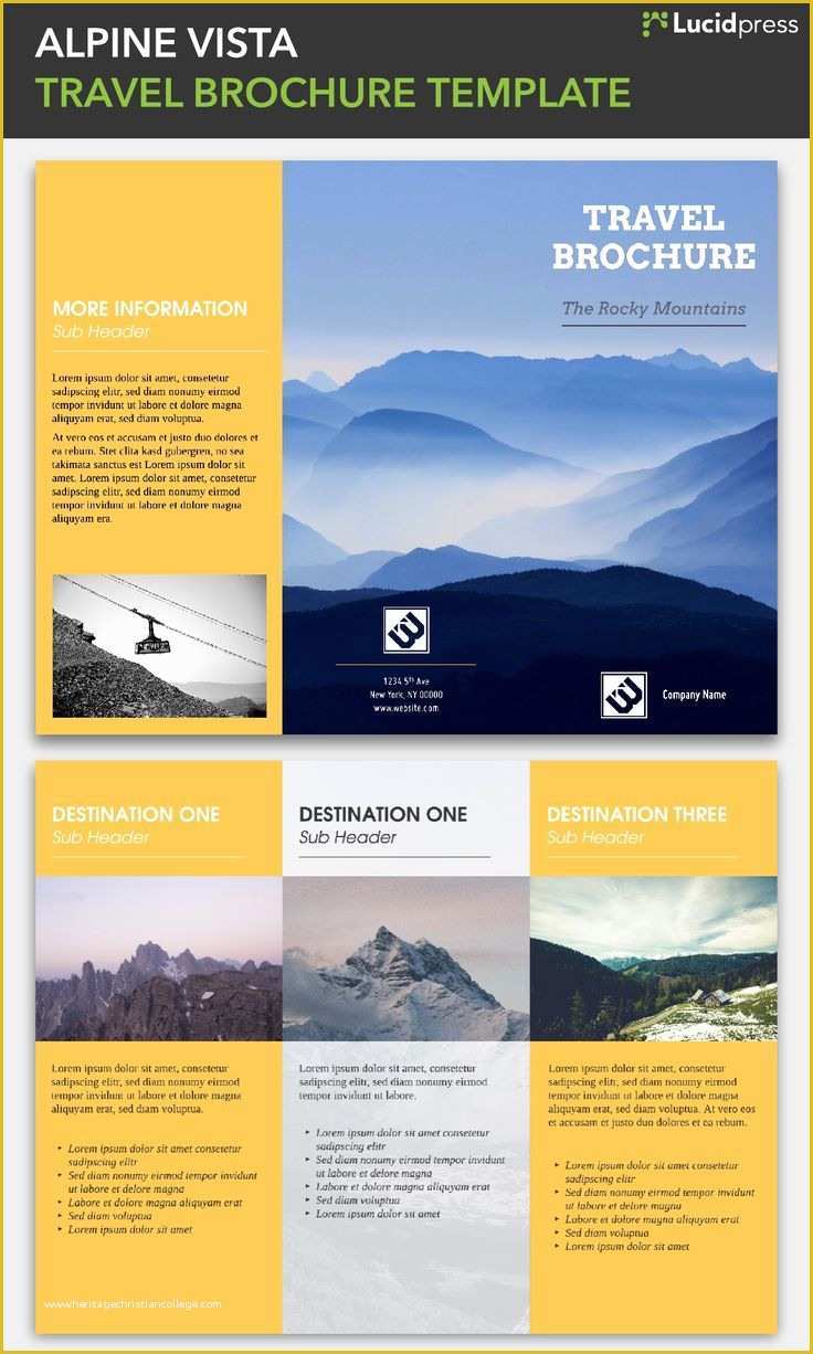 Travel Brochure Template Free Of 23 Best Free Brochure Templates Images On Pinterest