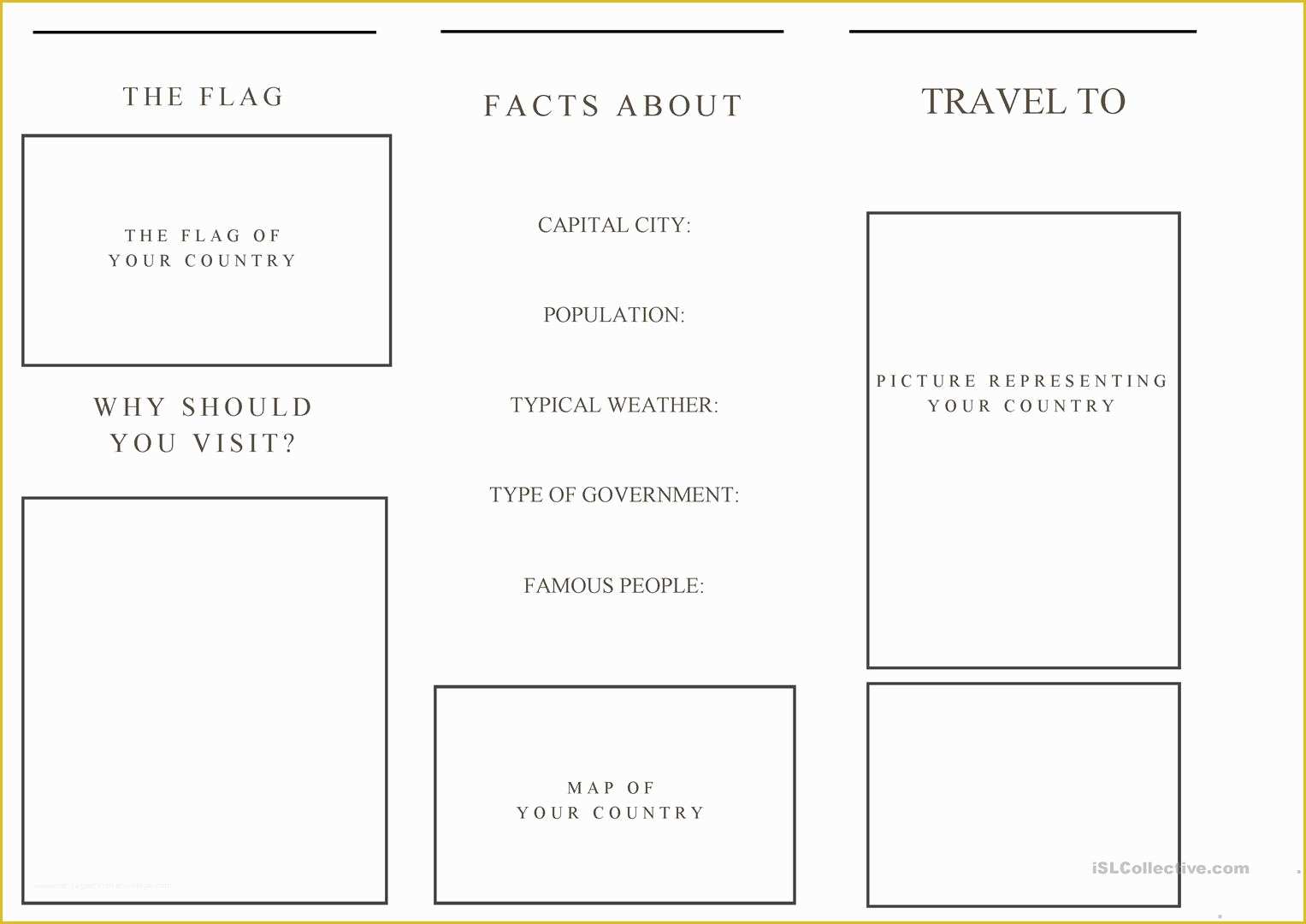 Travel Brochure Template Free Of Brochure Travel Brochure Template Travel Brochure