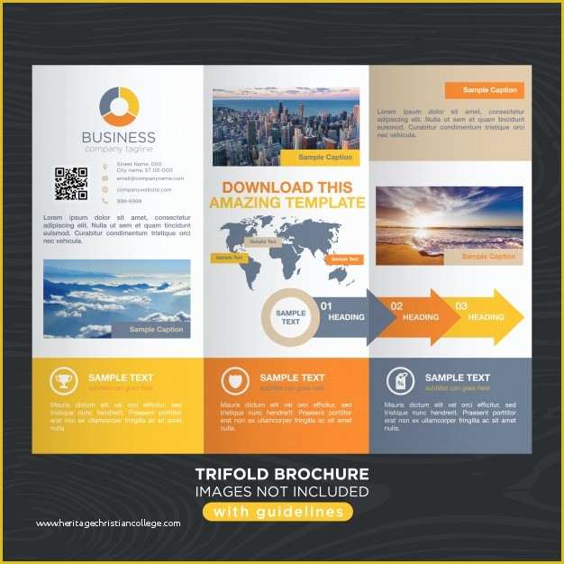 Travel Brochure Template Free Of Vibrant Colorful Travel Business Trifold Brochure Template