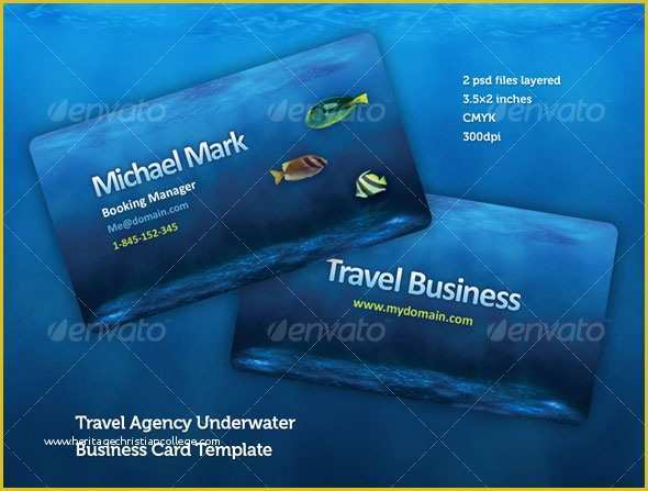 Travel Business Cards Templates Free Of 56 Visually Stunning Psd Business Card Templates