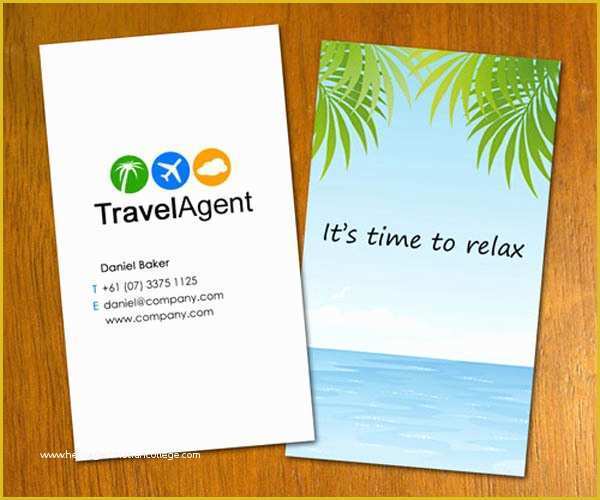 Travel Business Cards Templates Free Of Travel Agent Business Cards Fragmatfo