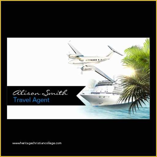 Travel Business Cards Templates Free Of Travel Agent Double Sided Standard Business Cards Pack