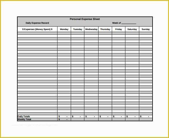 Travel Expense Sheet Template Free Of 11 Expense Sheet Templates – Free Sample Example format