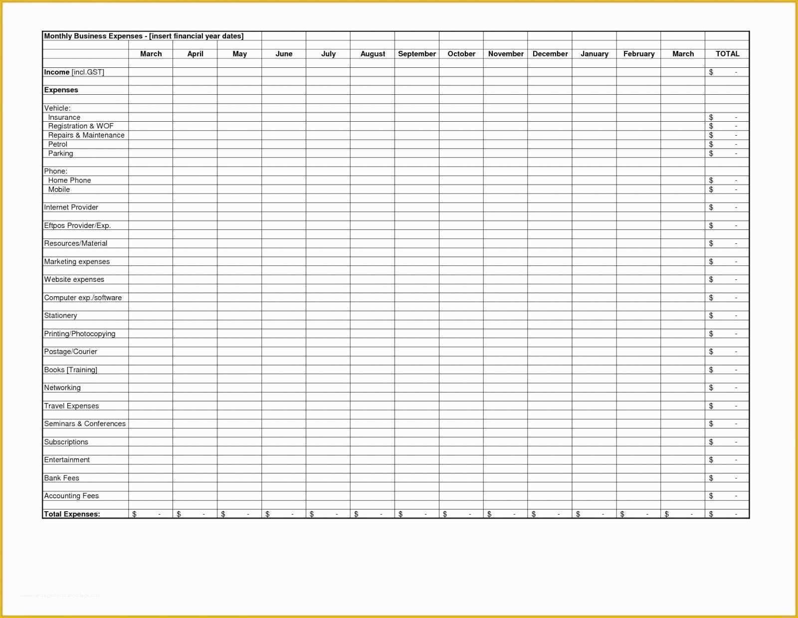 Travel Expense Sheet Template Free Of Free Expense Sheet Template Sample Worksheets Bud