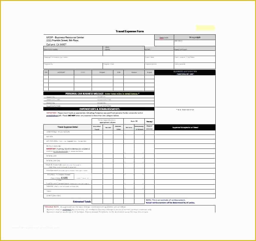 Travel Expense Sheet Template Free Of Travel Expense Template Excel Travel Expense Report