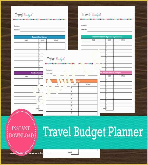 Travel Expenses Template Free Download Of 10 Travel Bud Templates – Free Sample Example format