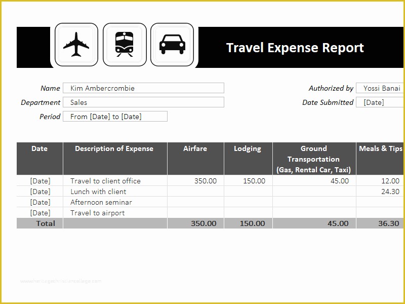 Travel Expenses Template Free Download Of Download Travel Expense Report Template