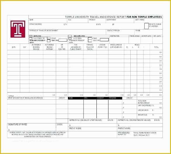 Travel Expenses Template Free Download Of Expense Statement Template