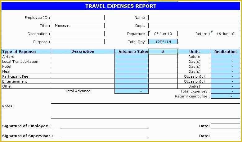 Travel Expenses Template Free Download Of Travel Expense Reimbursement form Template Employee Free