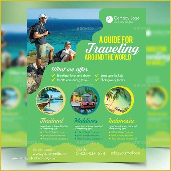 Travel Flyer Template Free Of 38 attractive Travel Flyer Templates & Creatives Word