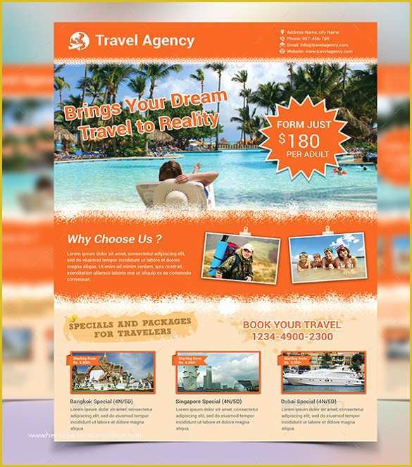 Travel Flyer Template Free Of 52 Travel Flyer Templates Psd Word Ai Vector Eps