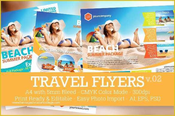 Travel Flyer Template Free Of 52 Travel Flyer Templates Psd Word Ai Vector Eps