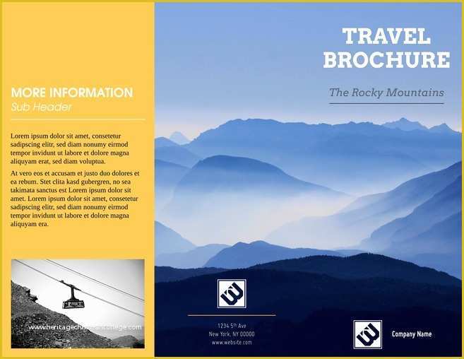 Travel Flyer Template Free Of Free Travel Brochure Templates &amp; Examples [8 Free Templates]