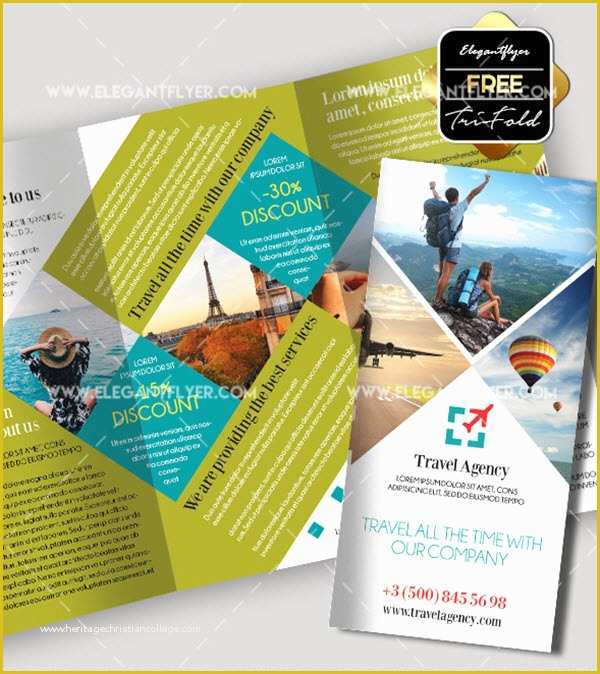 Travel Flyer Template Free Of top 20 Free Vacation &amp; Travel Brochure Templates In Psd