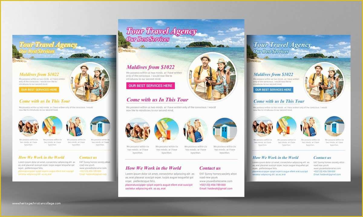 Travel Flyer Template Free Of tour Travel Flyer Template Flyer Templates Creative Market