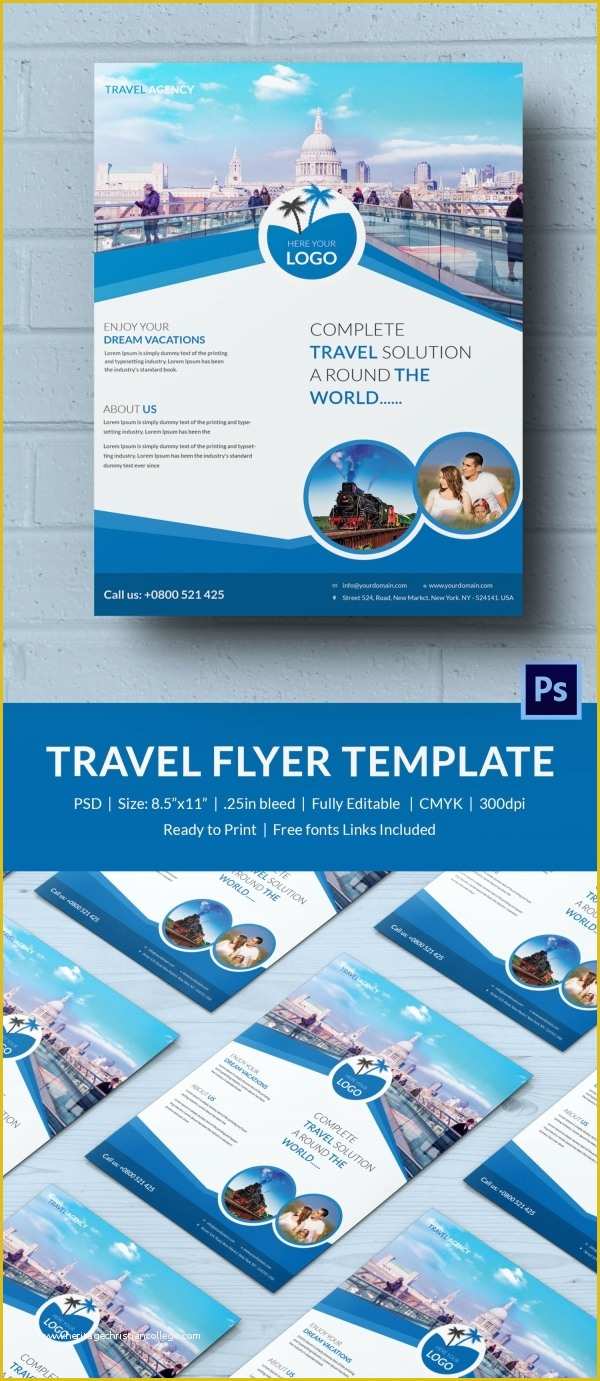 Travel Flyer Template Free Of Travel Flyer Template 43 Free Psd Ai Vector Eps