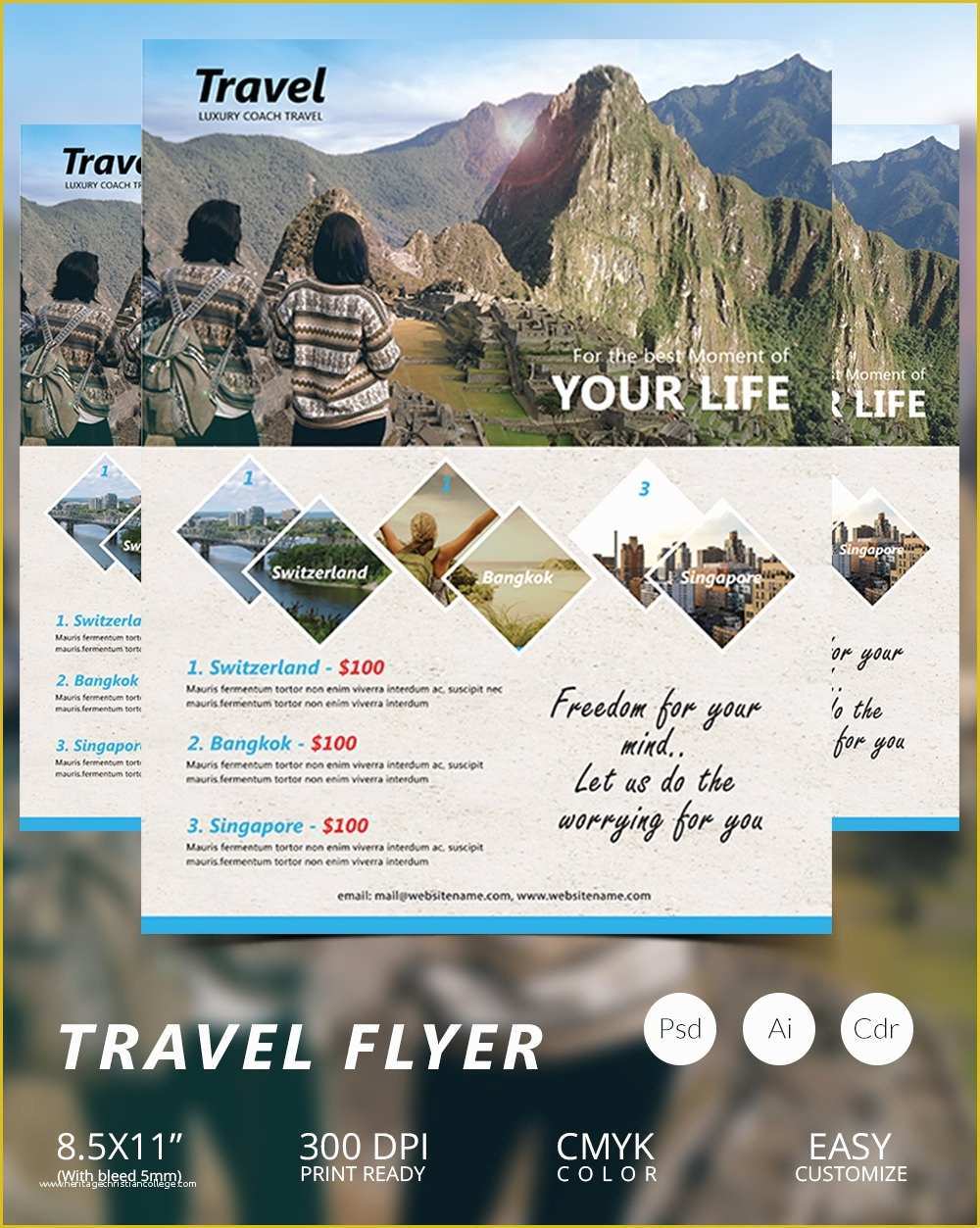 Travel Flyer Template Free Of Travel Flyer Template 43 Free Psd Ai Vector Eps