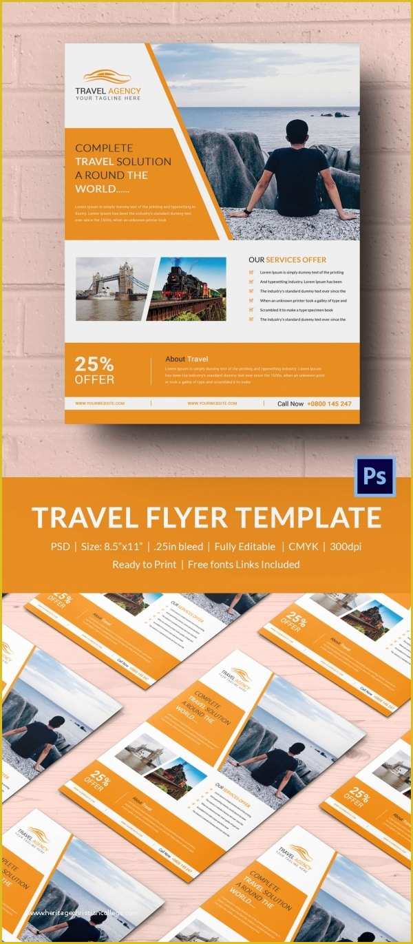 Travel Flyer Template Free Of Travel Flyer Template 43 Free Psd Ai Vector Eps