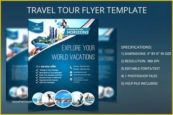 Travel Flyer Template Free Of Travel tour Flyer Template Flyer Templates Creative Market