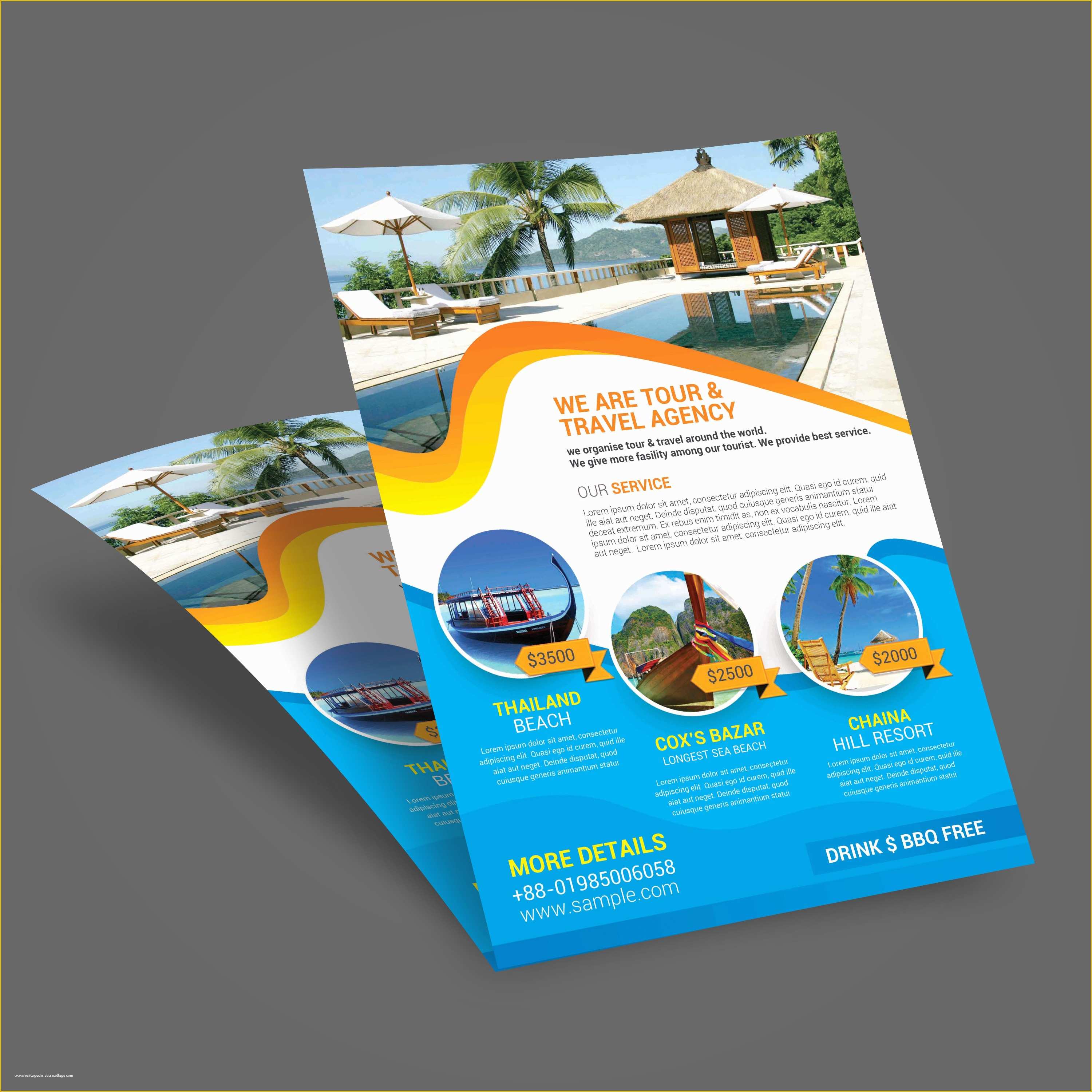 Travel Flyer Template Free Of Travel tour Flyer Template