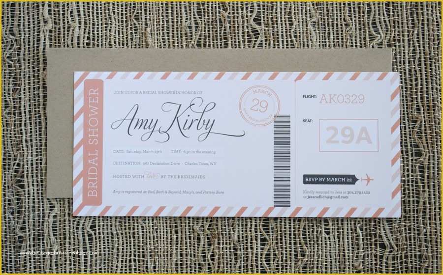 Travel themed Invitation Template Free Of Bridal Shower Invitation Templates Travel themed Bridal