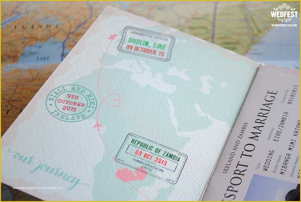 Travel themed Invitation Template Free Of Passport Wedding Invitations