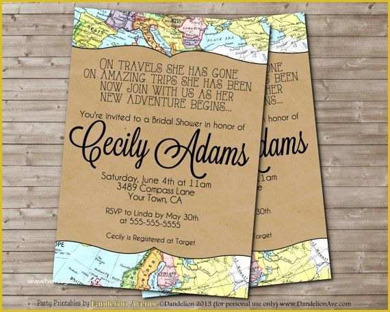 Travel themed Invitation Template Free Of Travel Party Invitation Wording Party Invitations Amusing