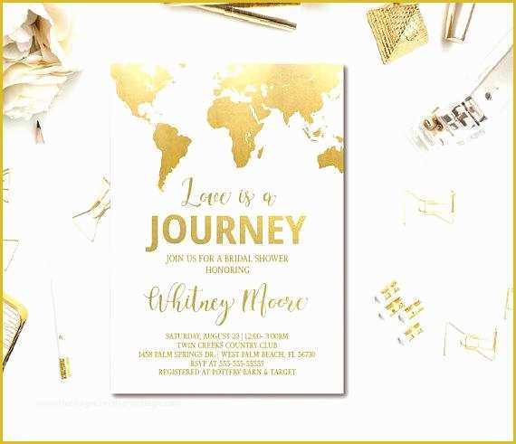 Travel themed Invitation Template Free Of Travel themed Bridal Shower Invitations – Caochangdi