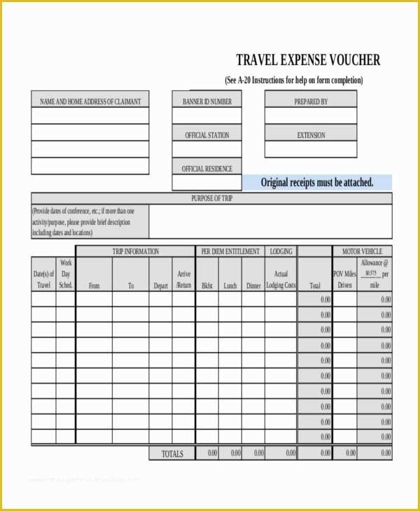Travel Voucher Template Free Of 25 Voucher Templates Psd Word Ai